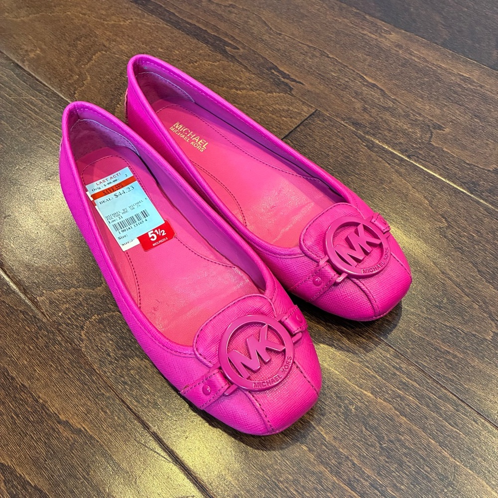 Michael Kors hot pink flats